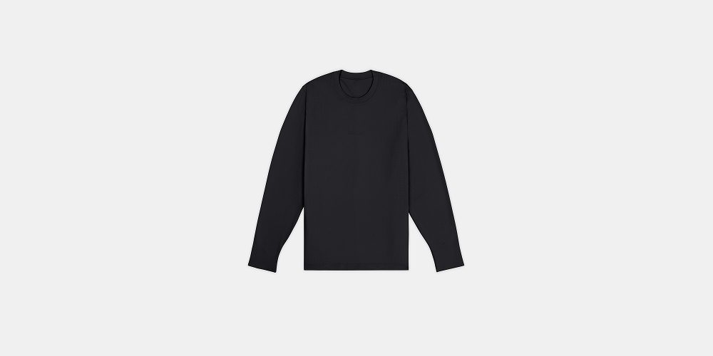 Men's Wool Blend Seamless Long Sleeve - Black