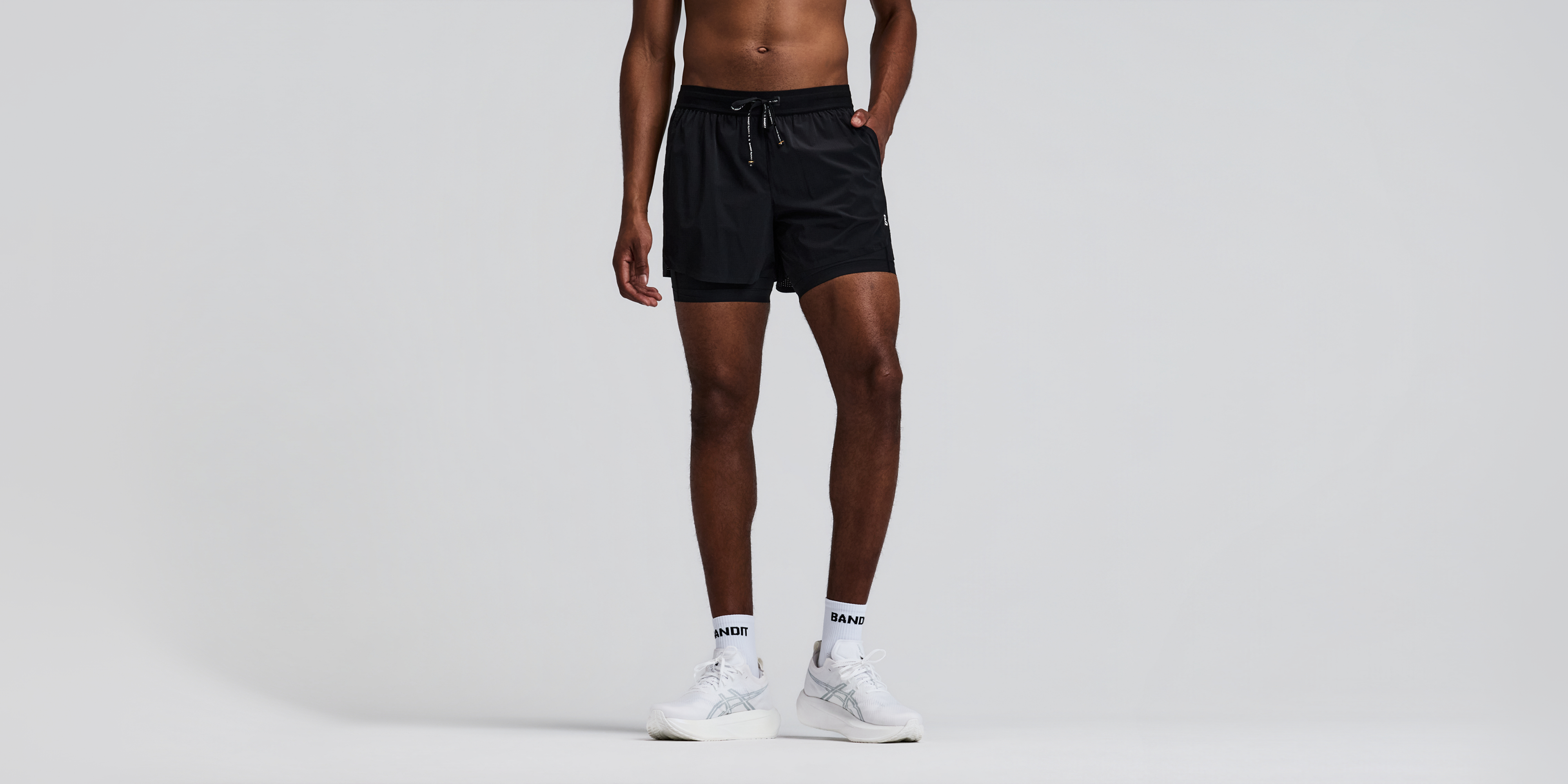 Men's Vento™ 2-In-1 Run Short - Black