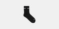 Thumbnail of Merino Wool Run Socks - Black / White (2 Pack)