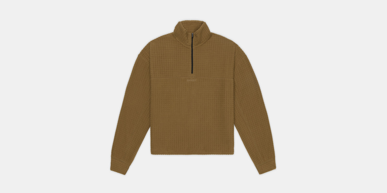 Women's MacroSoft™ Quarter Zip - Antique Brass