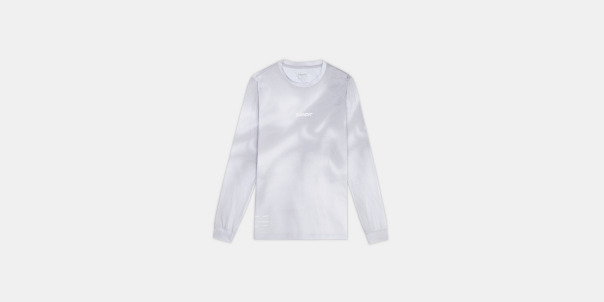 Men's Micromesh™ Long Sleeve Tee - Ash Gradient