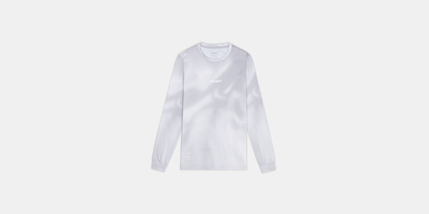 Men's Micromesh™ Long Sleeve Tee - Ash Gradient