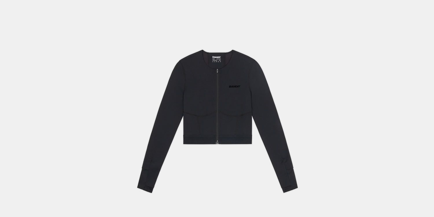 Women’s Long Sleeve Fuyu™ Race Crop - Black