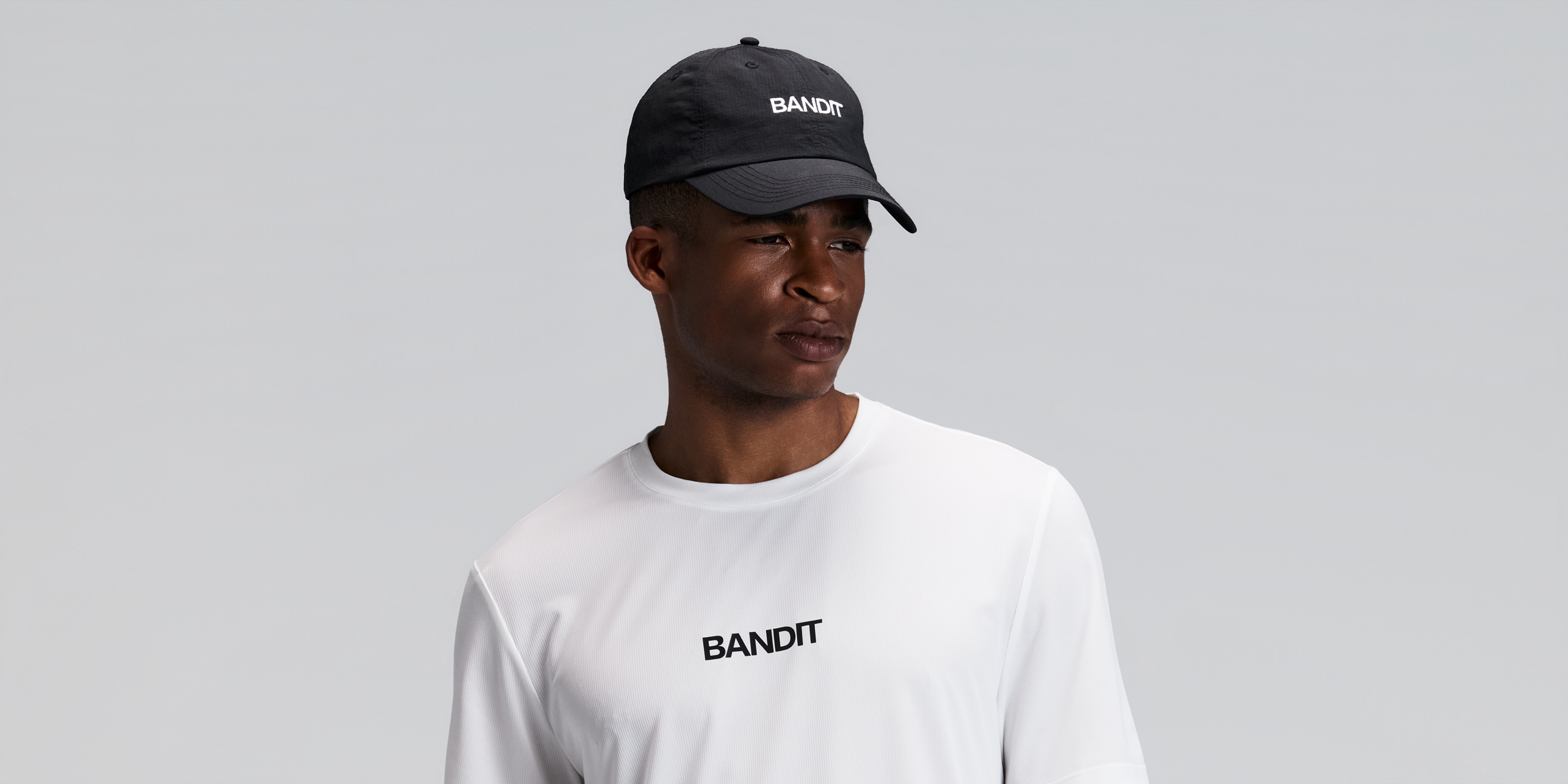 "Bandit" Nylon Dad Hat - Black