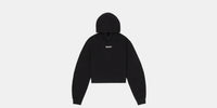 Thumbnail of Women's Stitch Logo Cropped Hoodie - Black