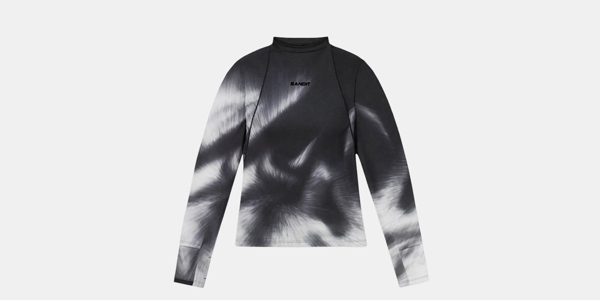 Women's AuraGrid™ Mockneck Performance Top - Haze Multi