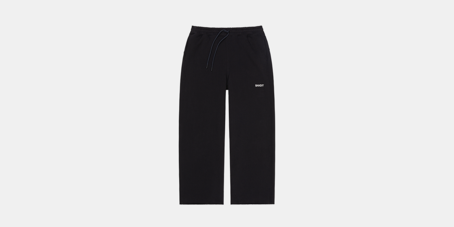 Wideleg Chiller Sweatpant - Black