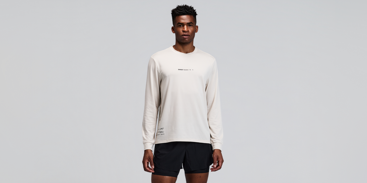 Unisex Micromesh™ Long Sleeve Performance Tee - Champagne