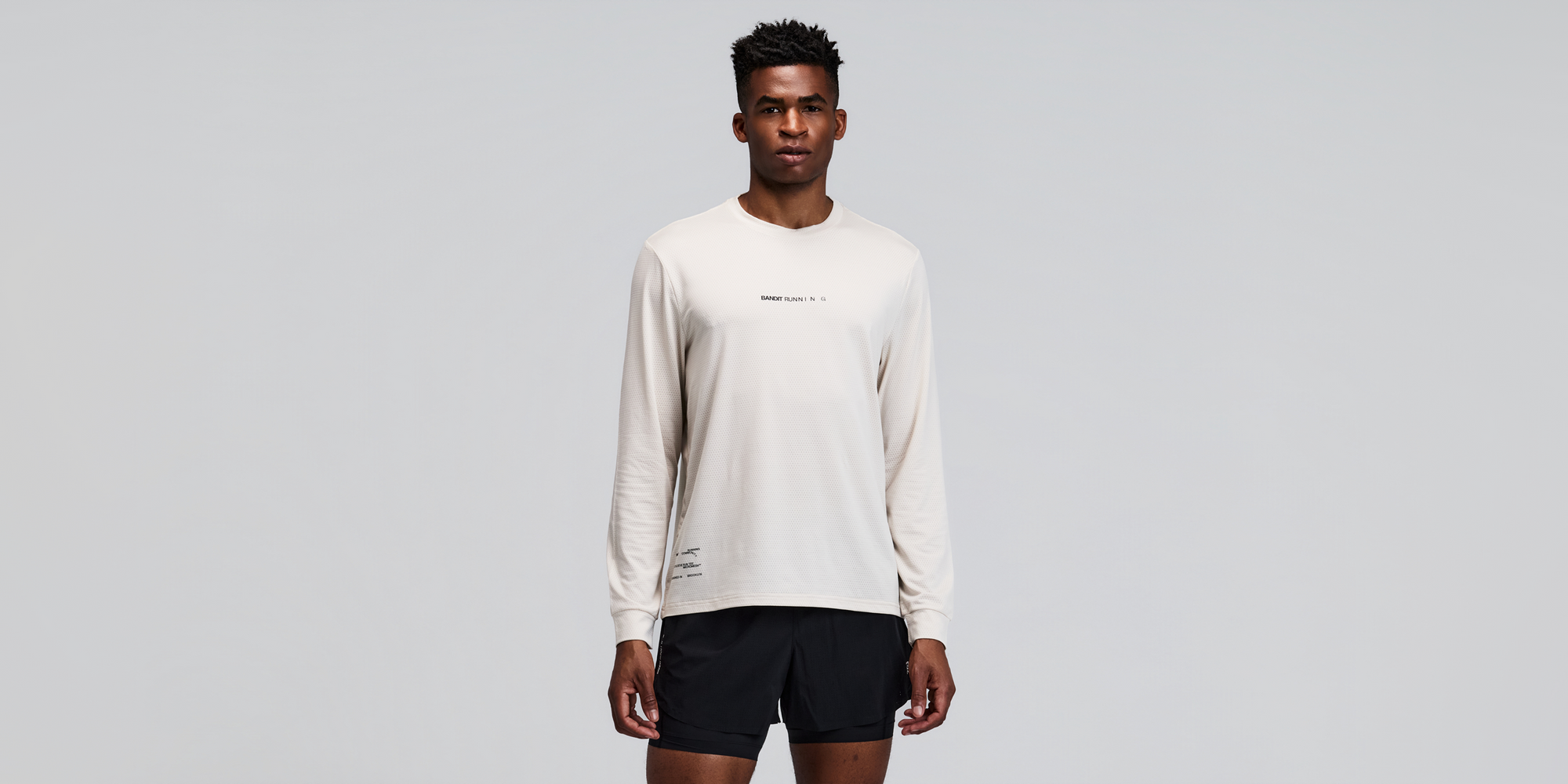 Unisex Micromesh™ Long Sleeve Performance Tee - Champagne