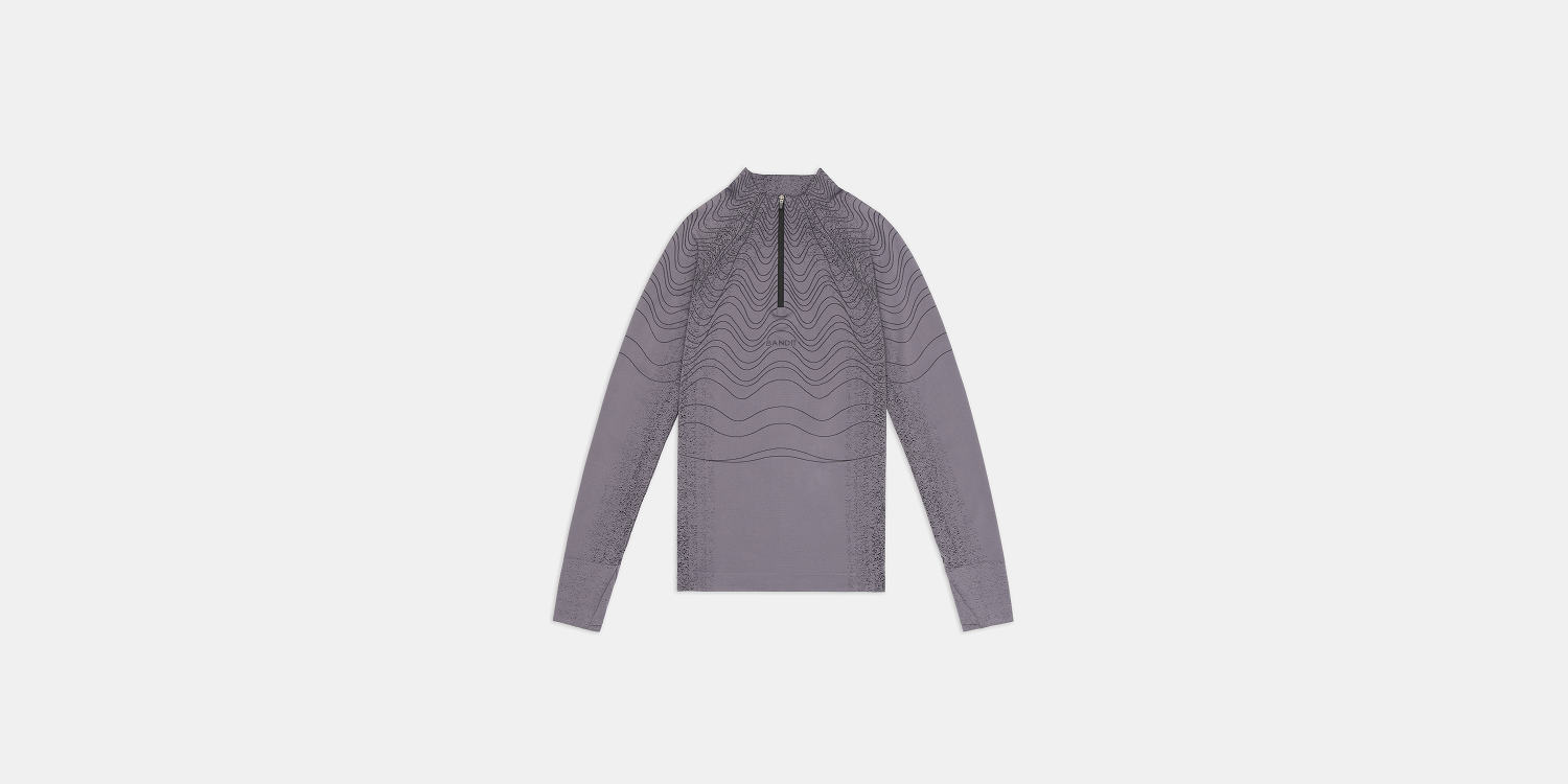 Qoo① Women's Aceno Quarter Zip - Haze