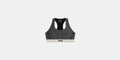 Thumbnail of Striped Cadence™ Run Bra - Black with Chalk