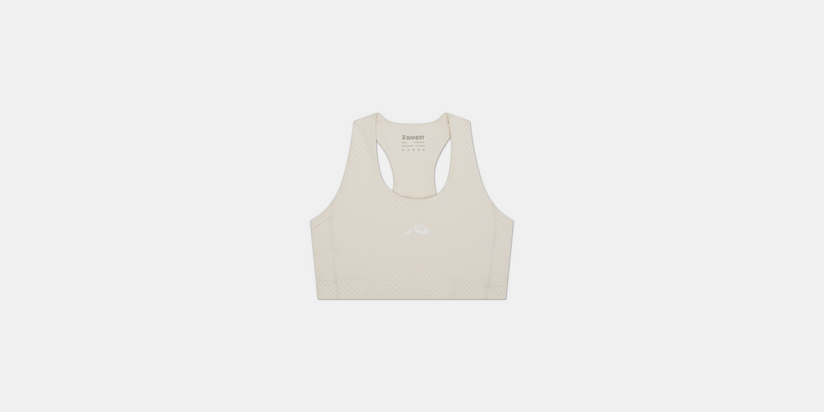Stamina™ Scoop Neck Run Bra - Chalk