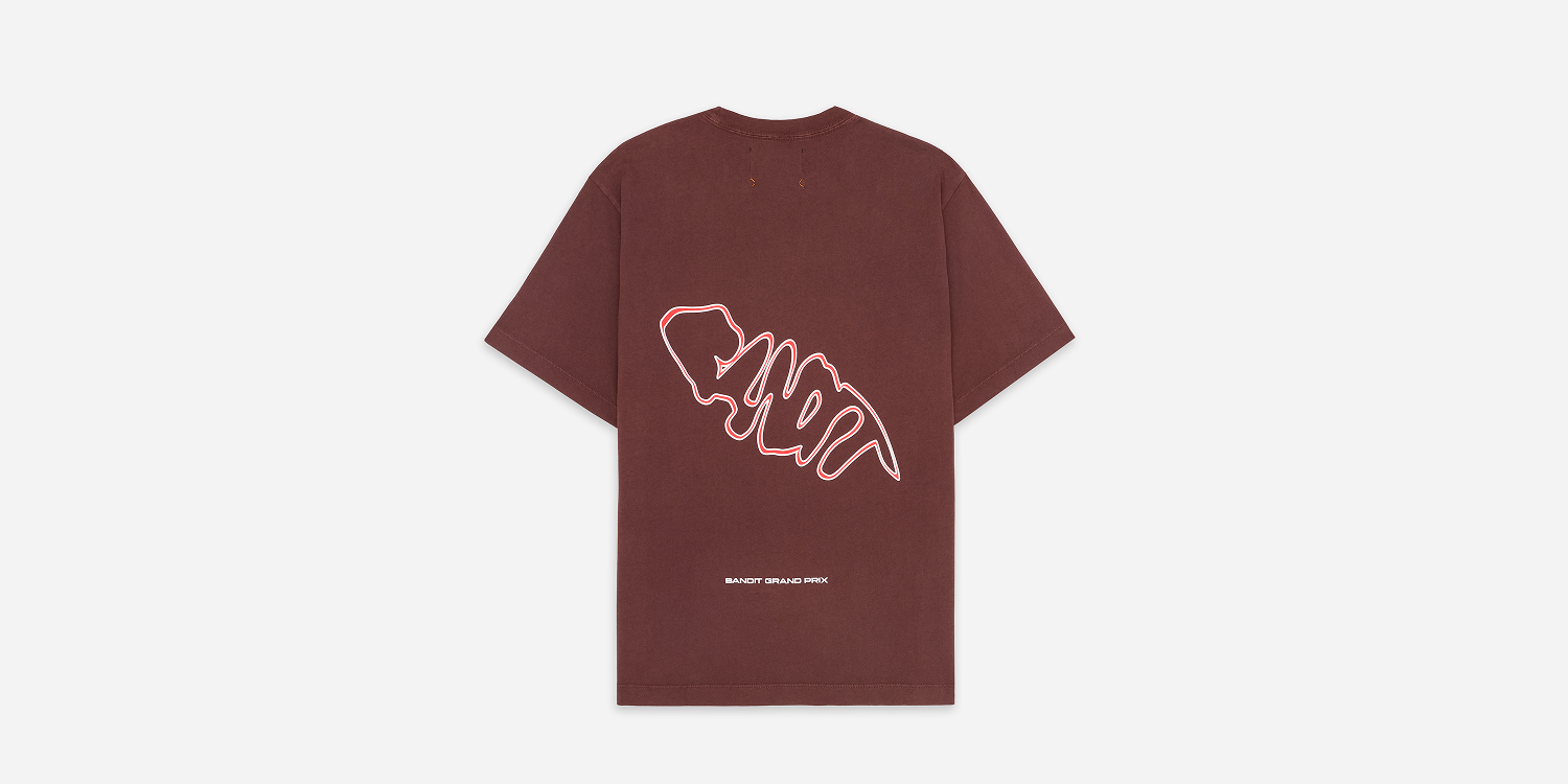 Bandit Grand Prix Cotton Tee - Chocolate