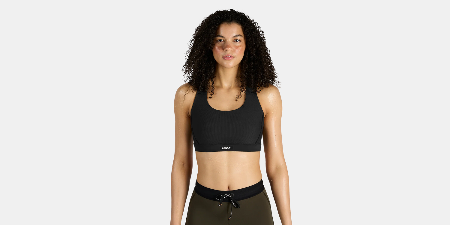Cadence™ Scoop Neck Run Bra - Black