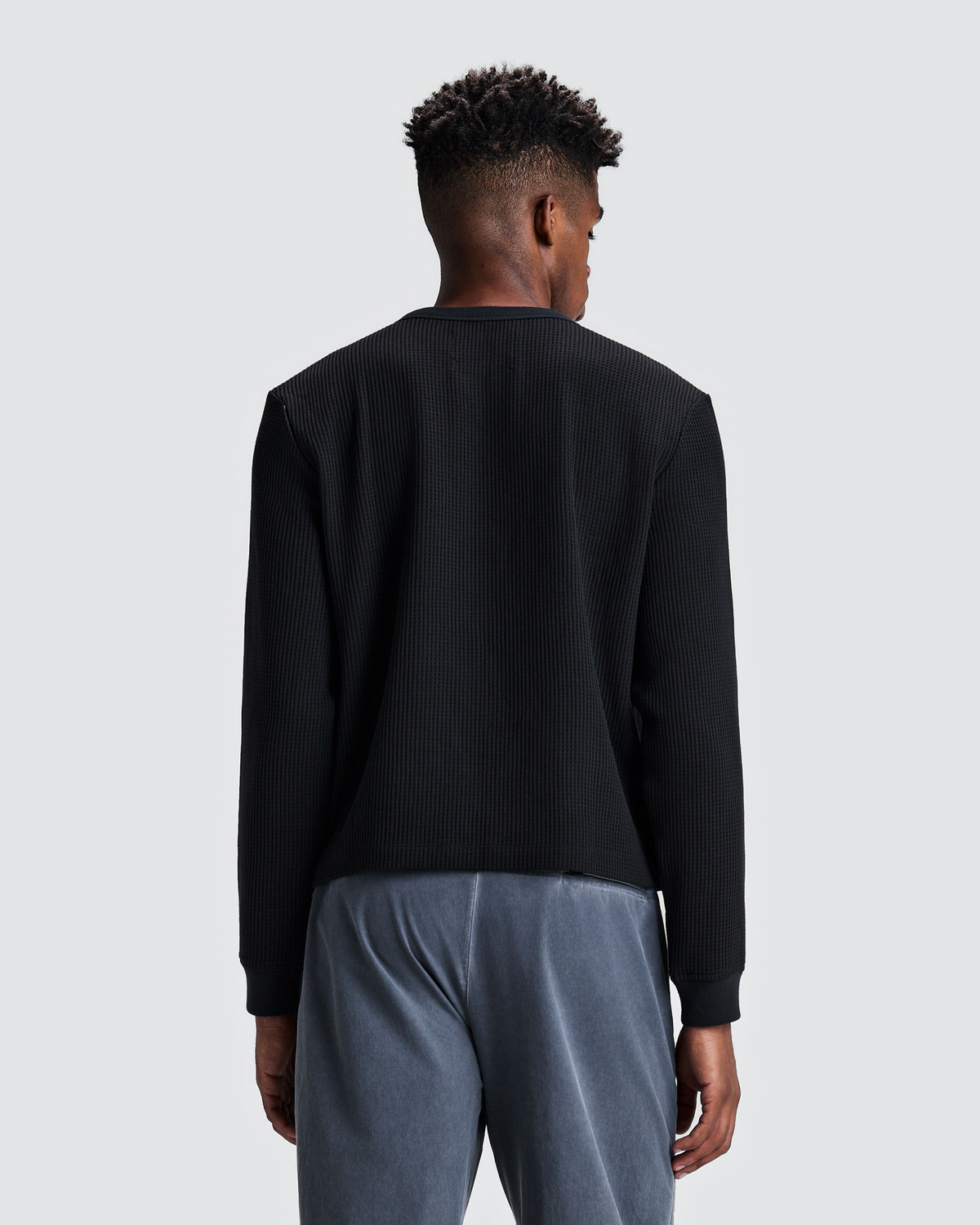 Men's Polartec® Waffle Long Sleeve - Black