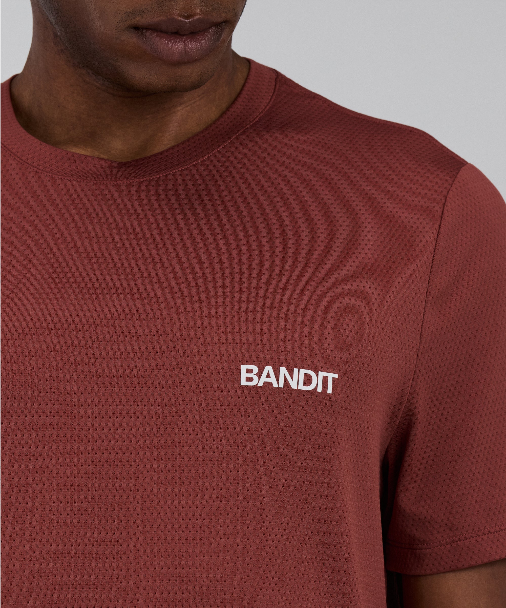 Men's Micromesh™ Run Tee - Mahogany