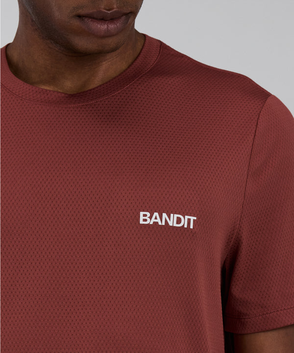 Men's Micromesh™ Run Tee - Mahogany