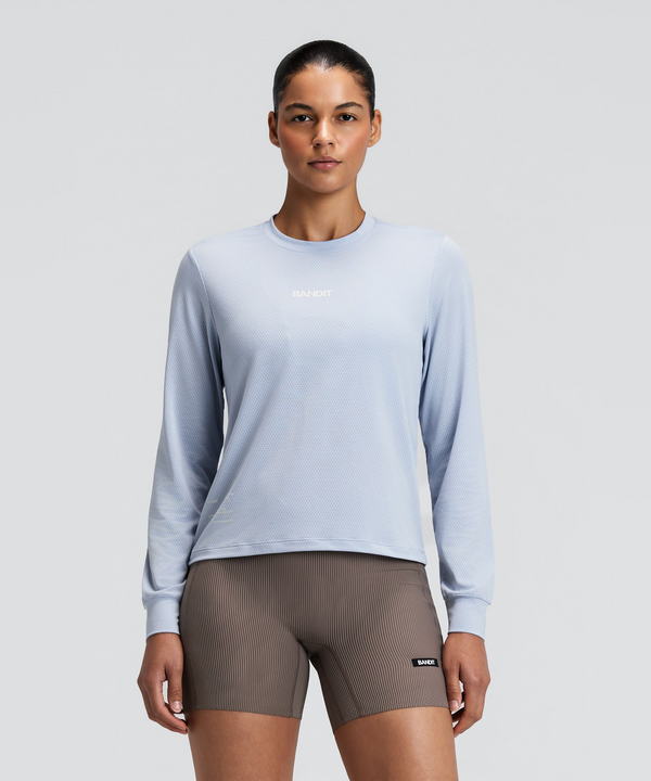 Women's Micromesh™ Long Sleeve Tee - Pavilion Blue