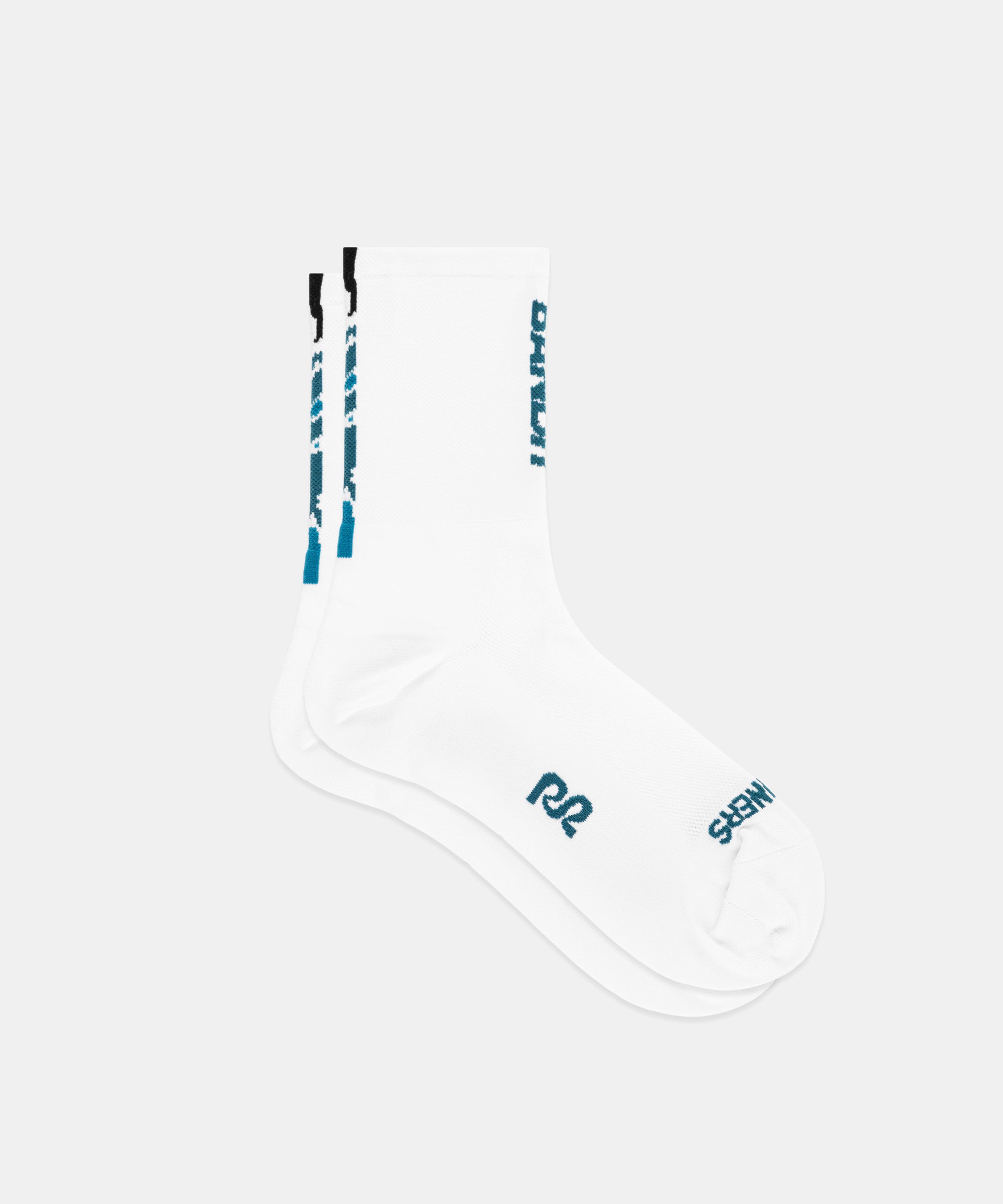 Lite Run™ Quarter Socks "Vertical Bandit" - White / Storm (2 Pack)