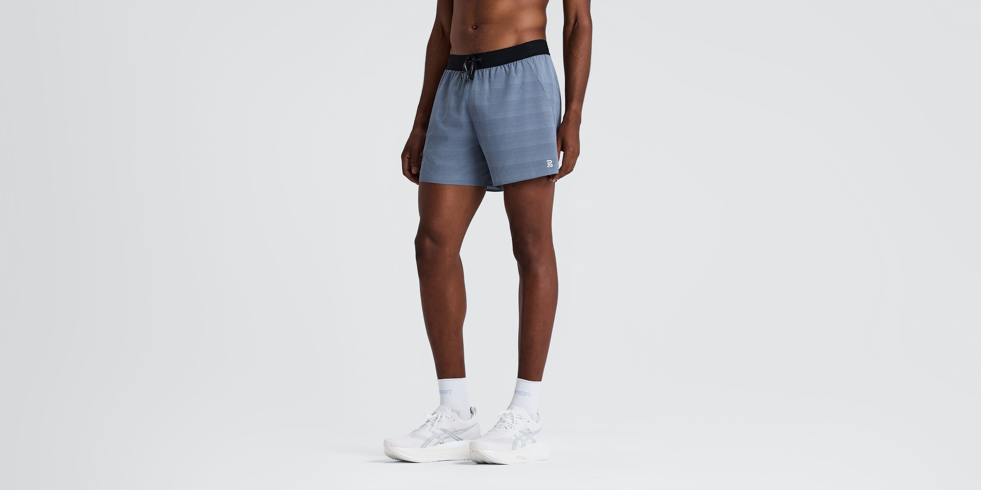 Men's CoolGrid™ 5" Run Shorts - Steel Horizon