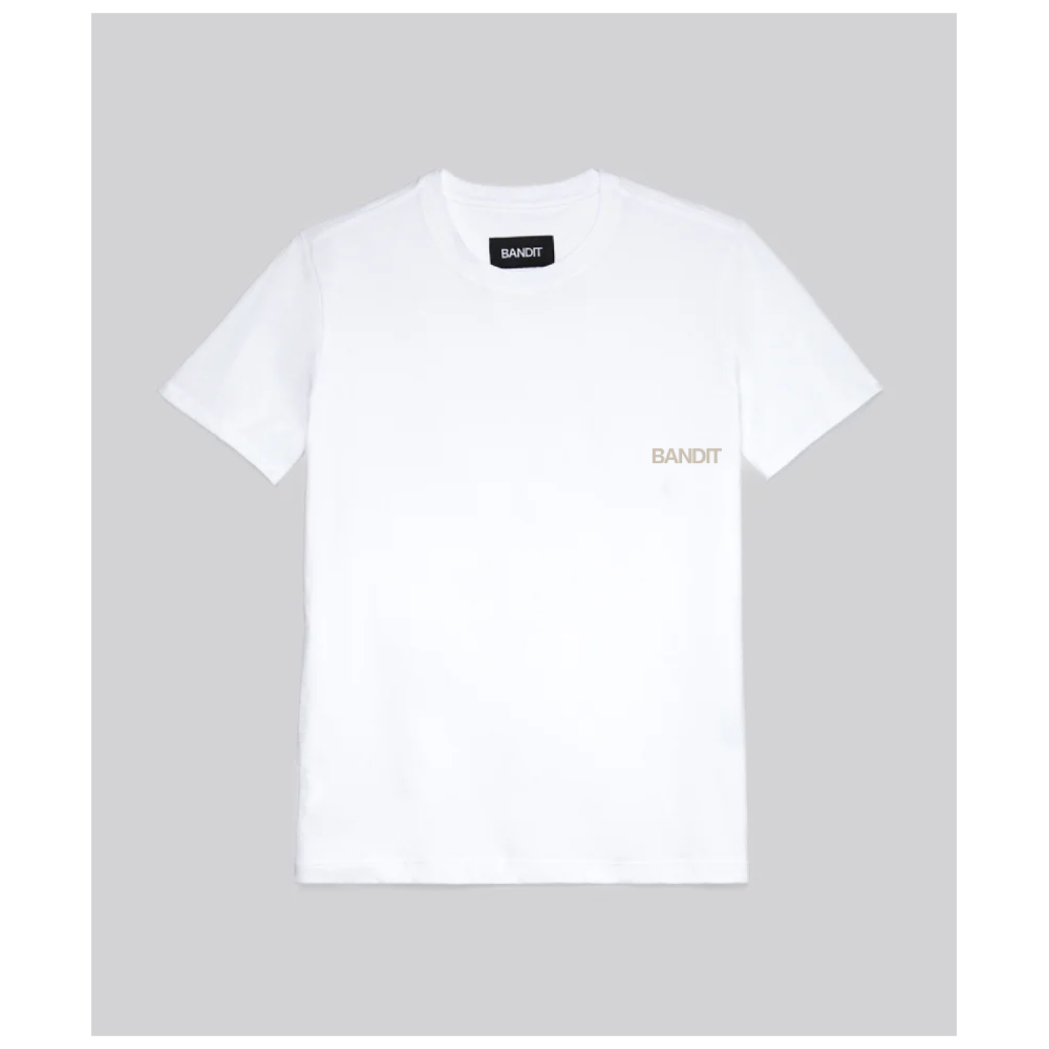 Stone Runner Cotton Tee, Unisex, White