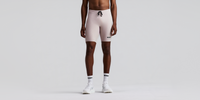Thumbnail of Men's Striped Cadence™ Half Tights - Plaster / Orchid