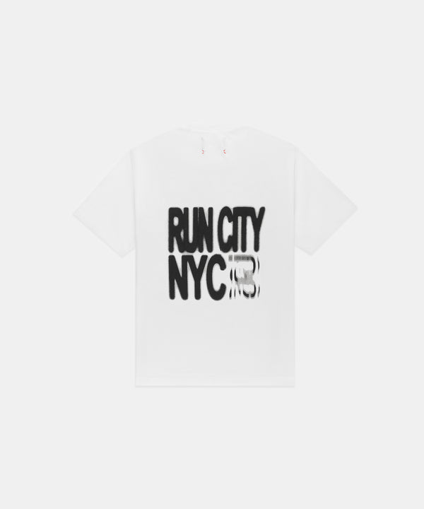 NYCM '25 "Run City" Cotton Tee, Unisex - White