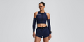 Thumbnail of Women's Adapto™ 2-Way Zip Race Crop - NY Navy