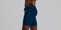 Thumbnail of Men's Striped Cadence™ 7 Pocket Lined Quarter Tights - Ink Blue / Black