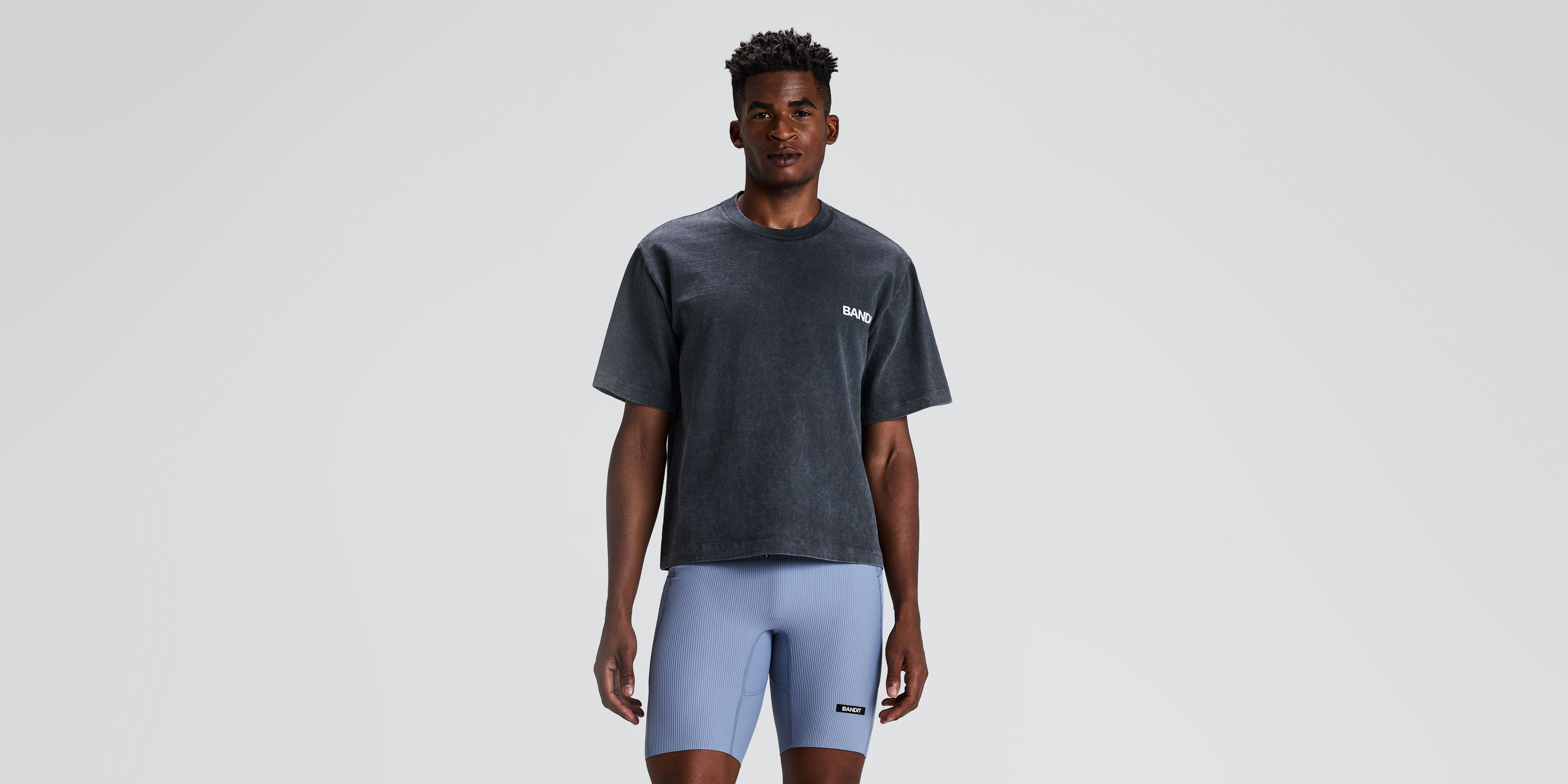 Unisex Heavyweight Cotton Box Tee - Black Chroma Wash