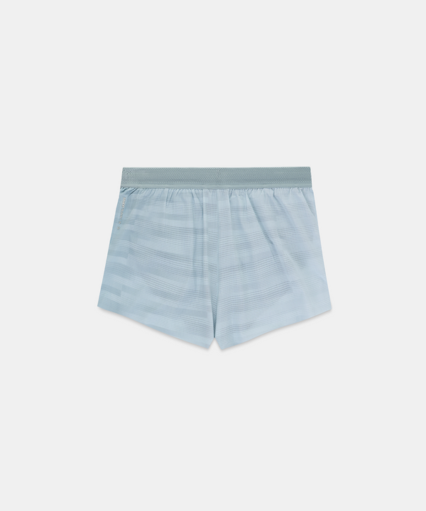 Women's CoolGrid™ 3" Split Shorts - Uneven Gradient - Lagoon / Mist