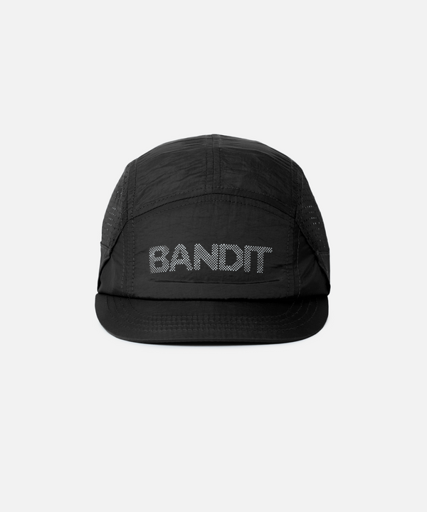 Nylon HumoFit™ Run Hat with Sunglasses Holder - Black