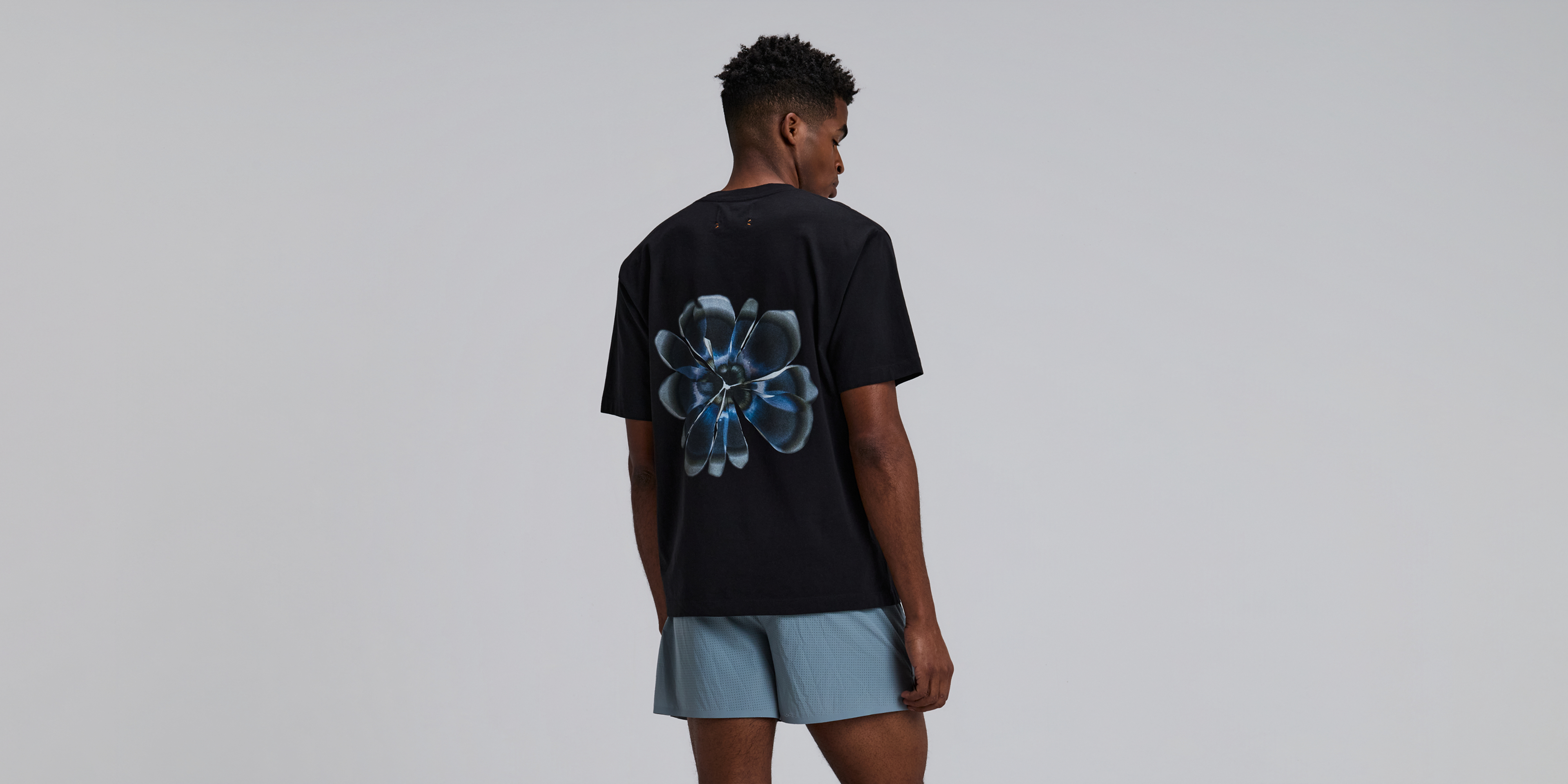 Unisex Cotton Tee - Blot Bleed Floral