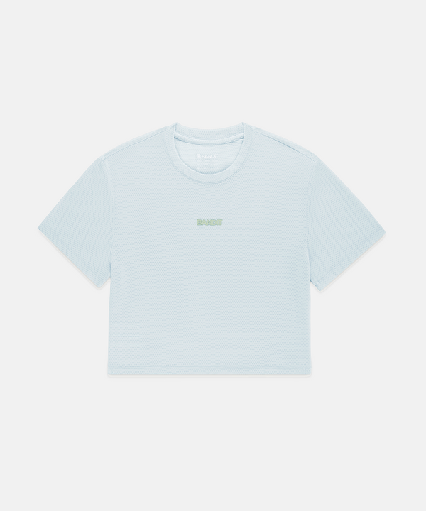 Women's Micromesh™ Cropped Run Tee - Mist