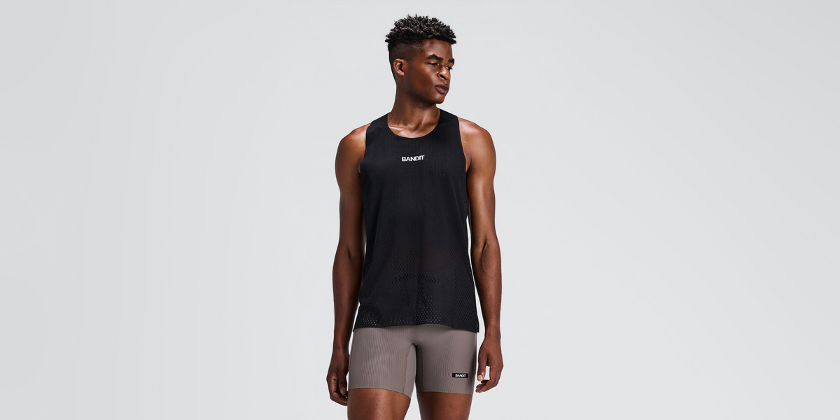Men's Shredder™ Race Singlet - Black