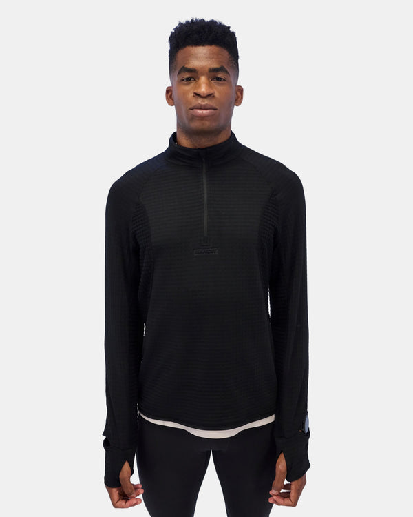 Men's CaldoGrid™ Quarter Zip - Black