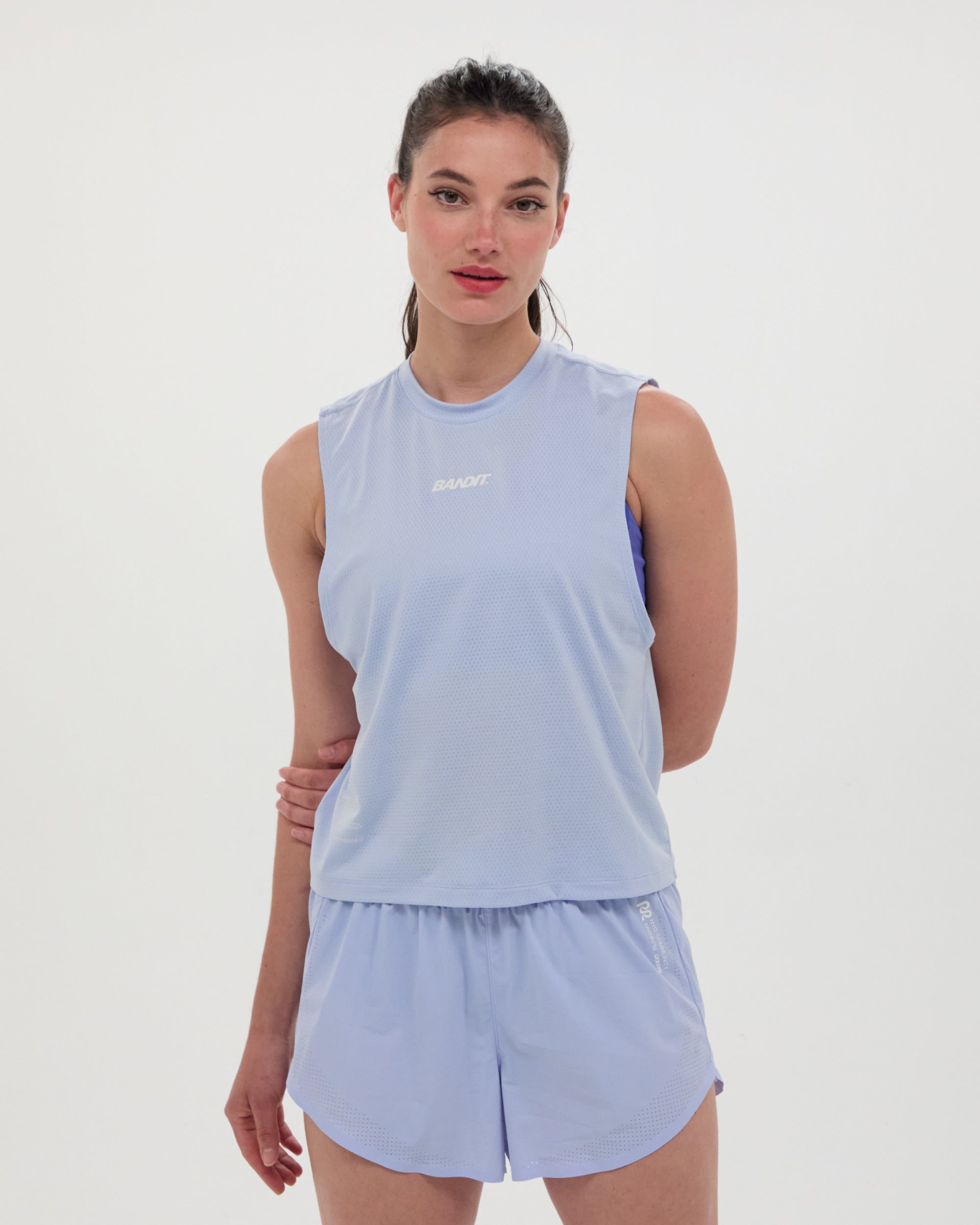 BANDIT Micromesh Muscle ランニングタンク 新品 (XS) Women's Micromesh™ Run Tank - Breeze Blue