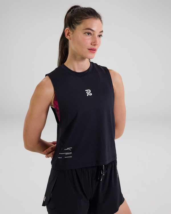 Women's Micromesh™ Run Tank - Black