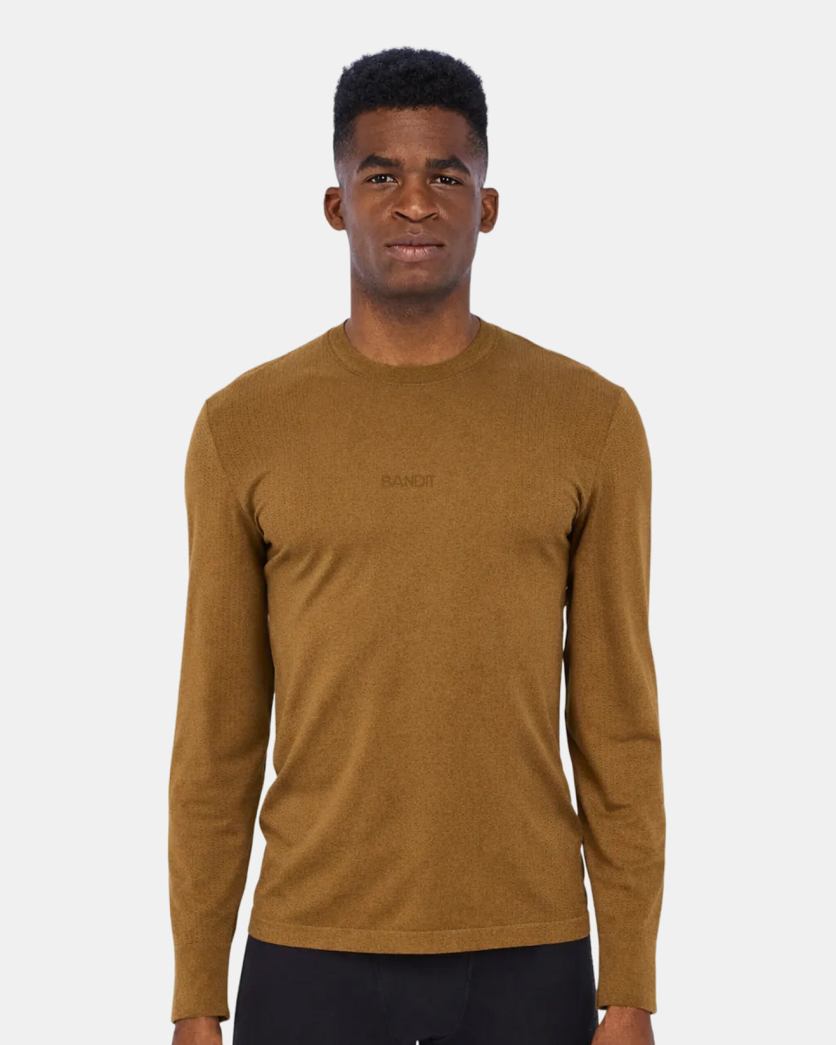 Men's Wool Blend Seamless Long Sleeve - Antique Brass