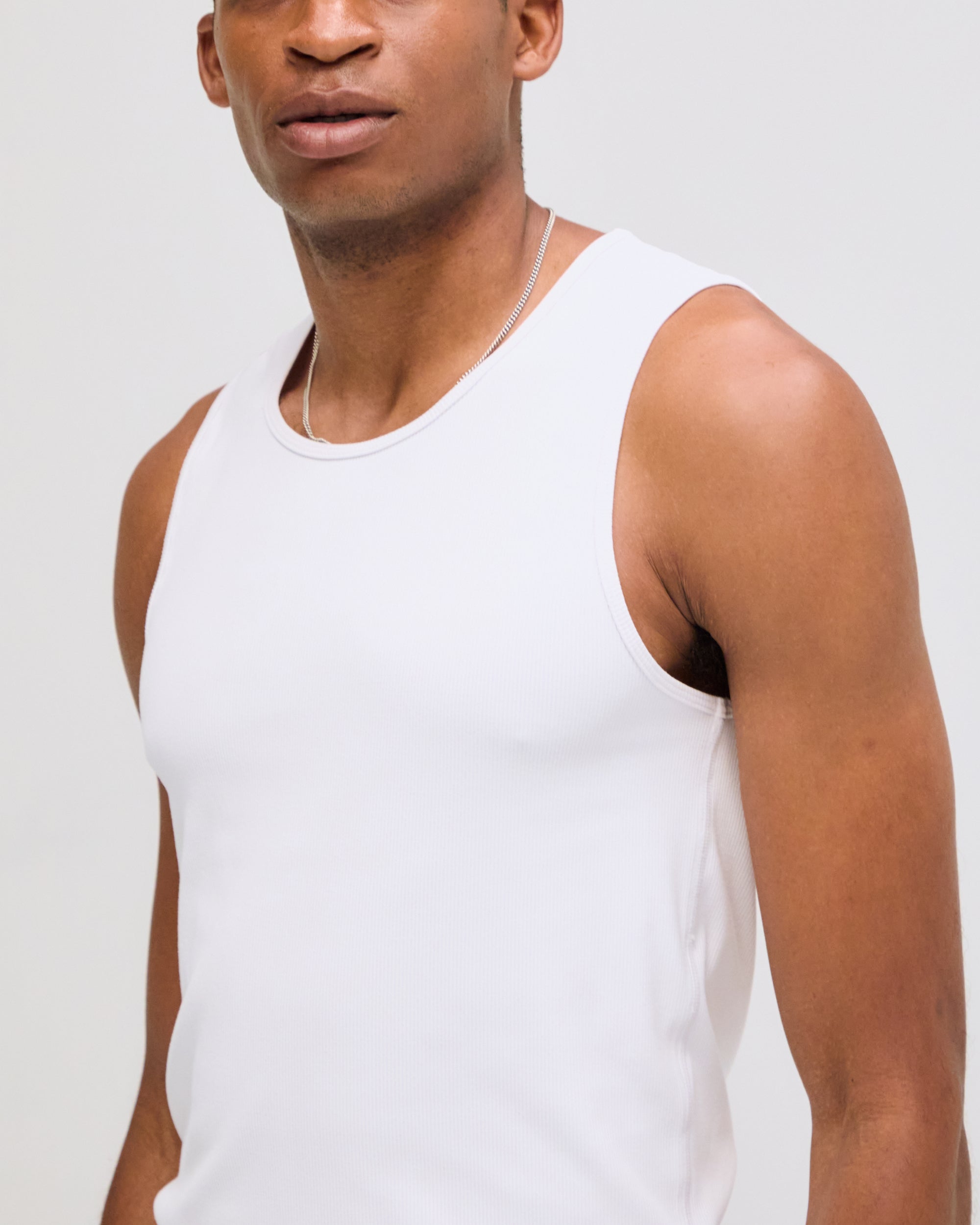 【激安通販 オンラインショップ】日用品 Tassarib™ Men's Vituccio White - Tank Performance トップス