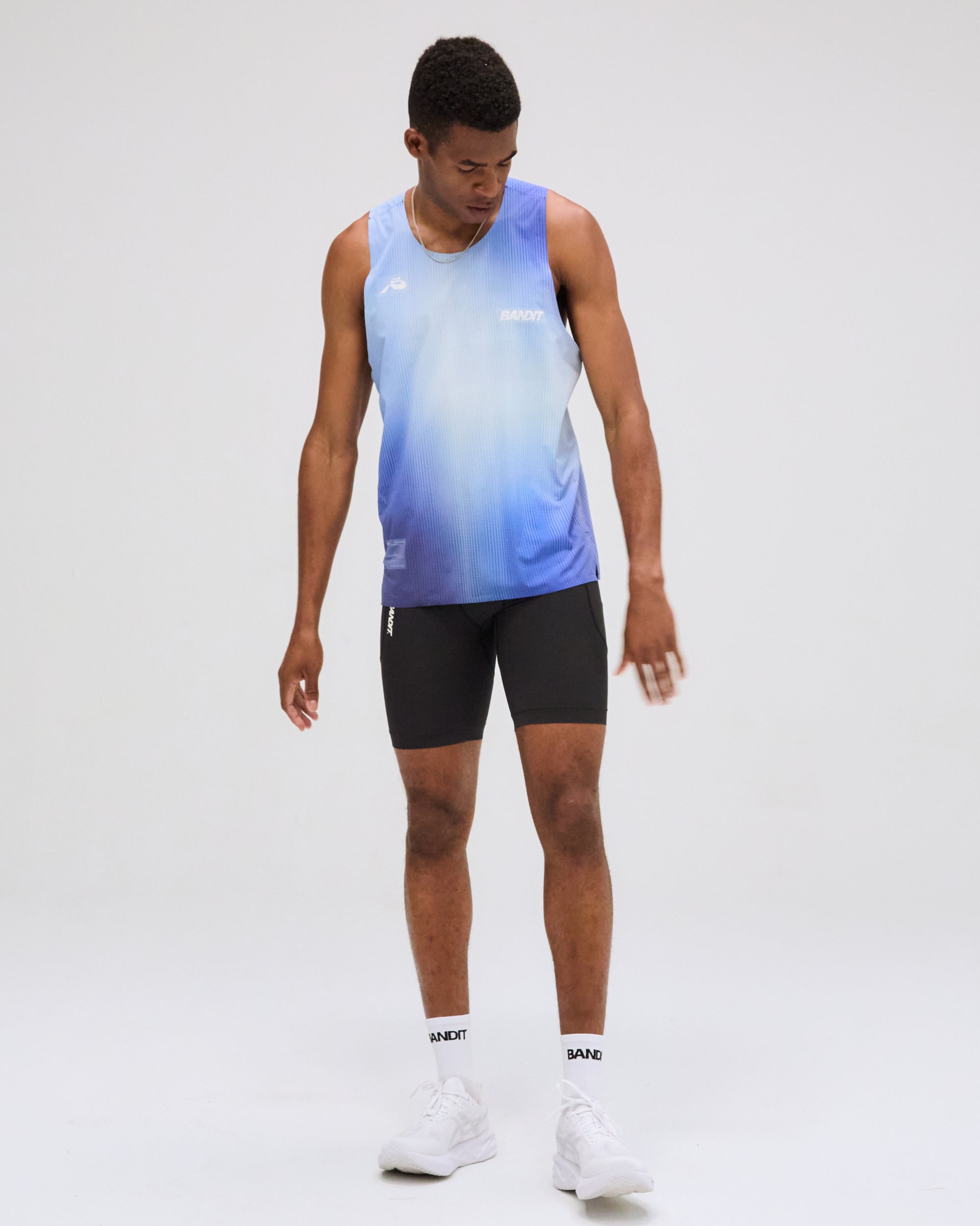 【希少】Dark Sky Distance Elite Singlet Vento™ Performance Singlet - Deep Peri Blue Gradient