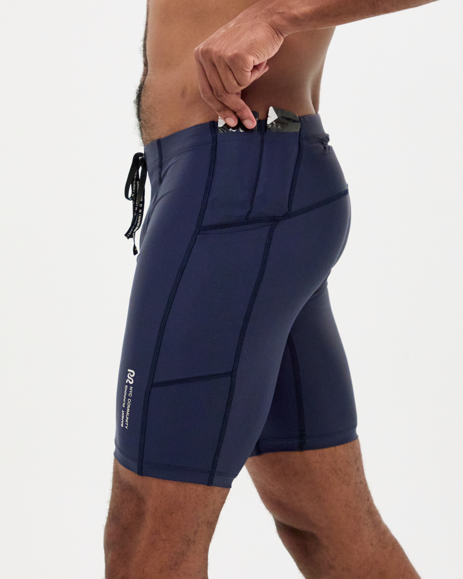WAKE × setinn サコッシュ NAVY Superbeam™ Next Gen 7 Pocket Half Tights - NY Navy