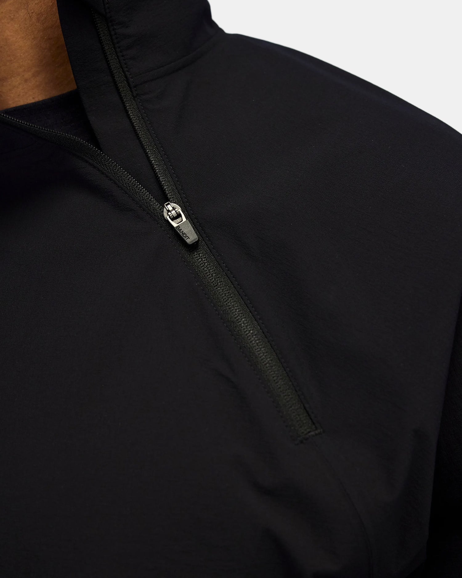 Hitaishō Zip Pullover, Unisex - Black