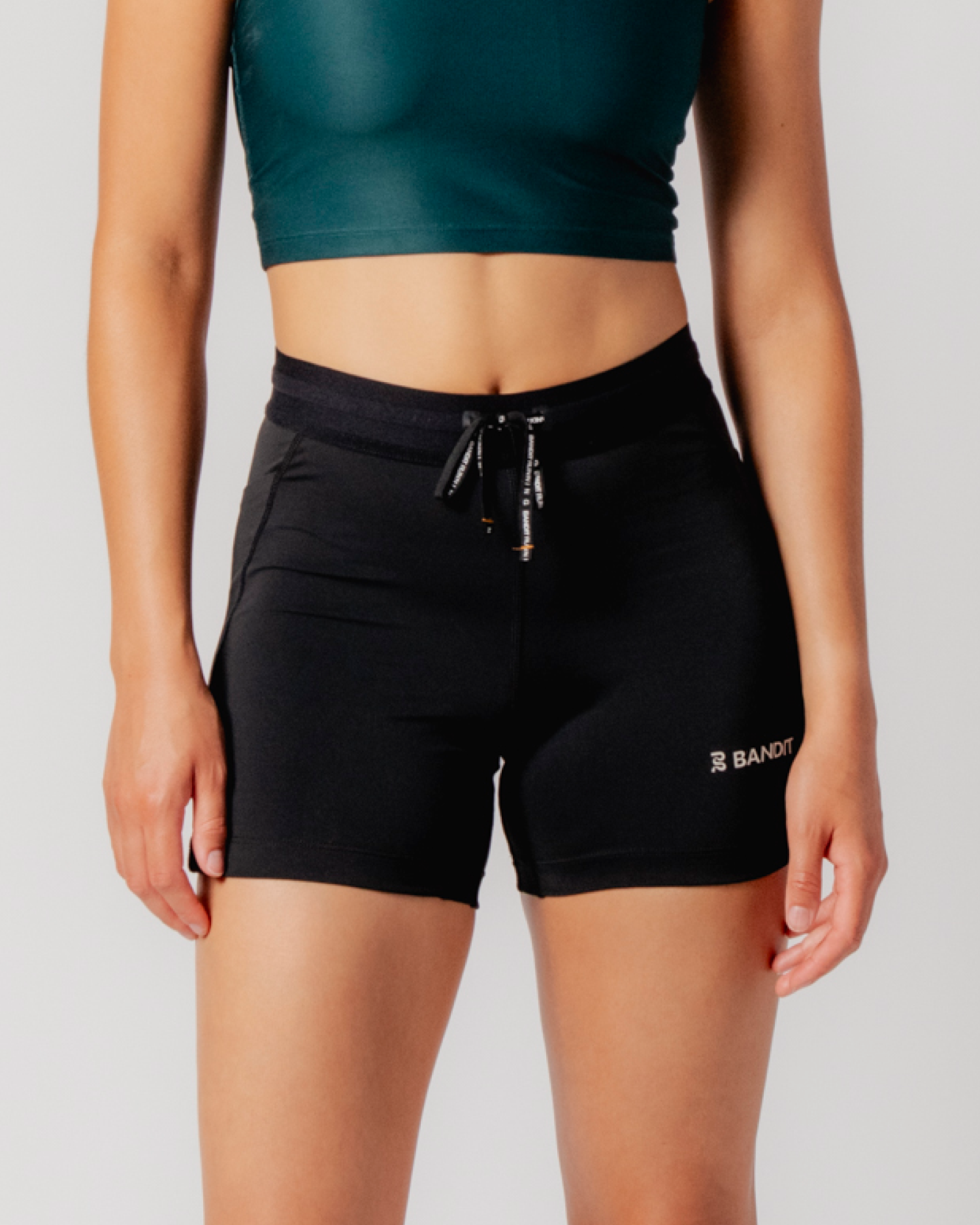 パンツ CRANK  Ribbed micro shorts_Charcoal Women's Stamina™ 5