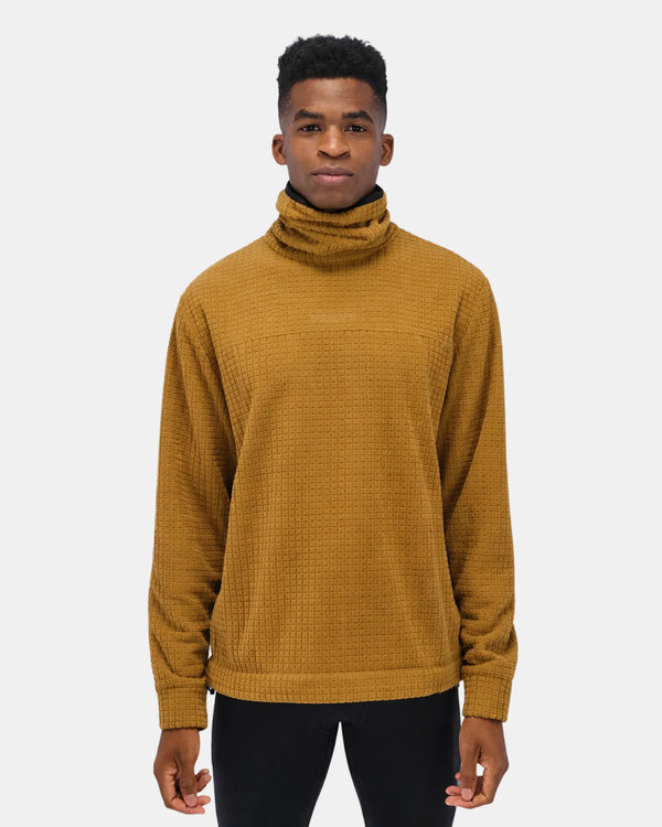 Men's MacroSoft Grid™ Funnelneck - Antique Brass