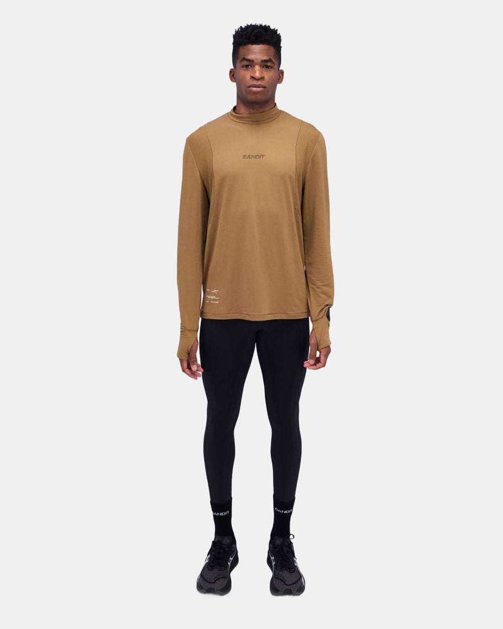 Men's AuraGrid™ Mockneck Long Sleeve - Antique Brass