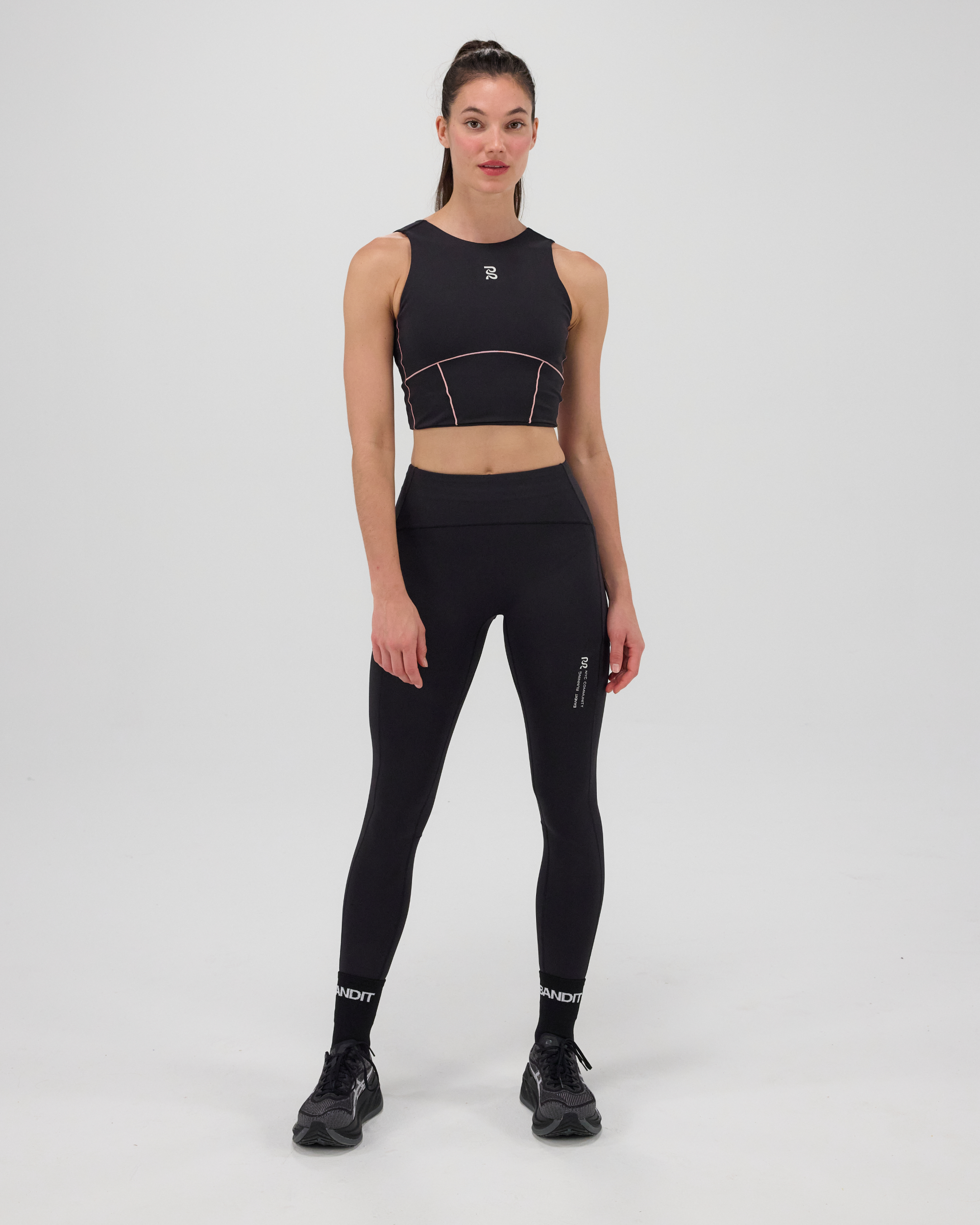 Stamina™ Flatlock High Waist Leggings - Black