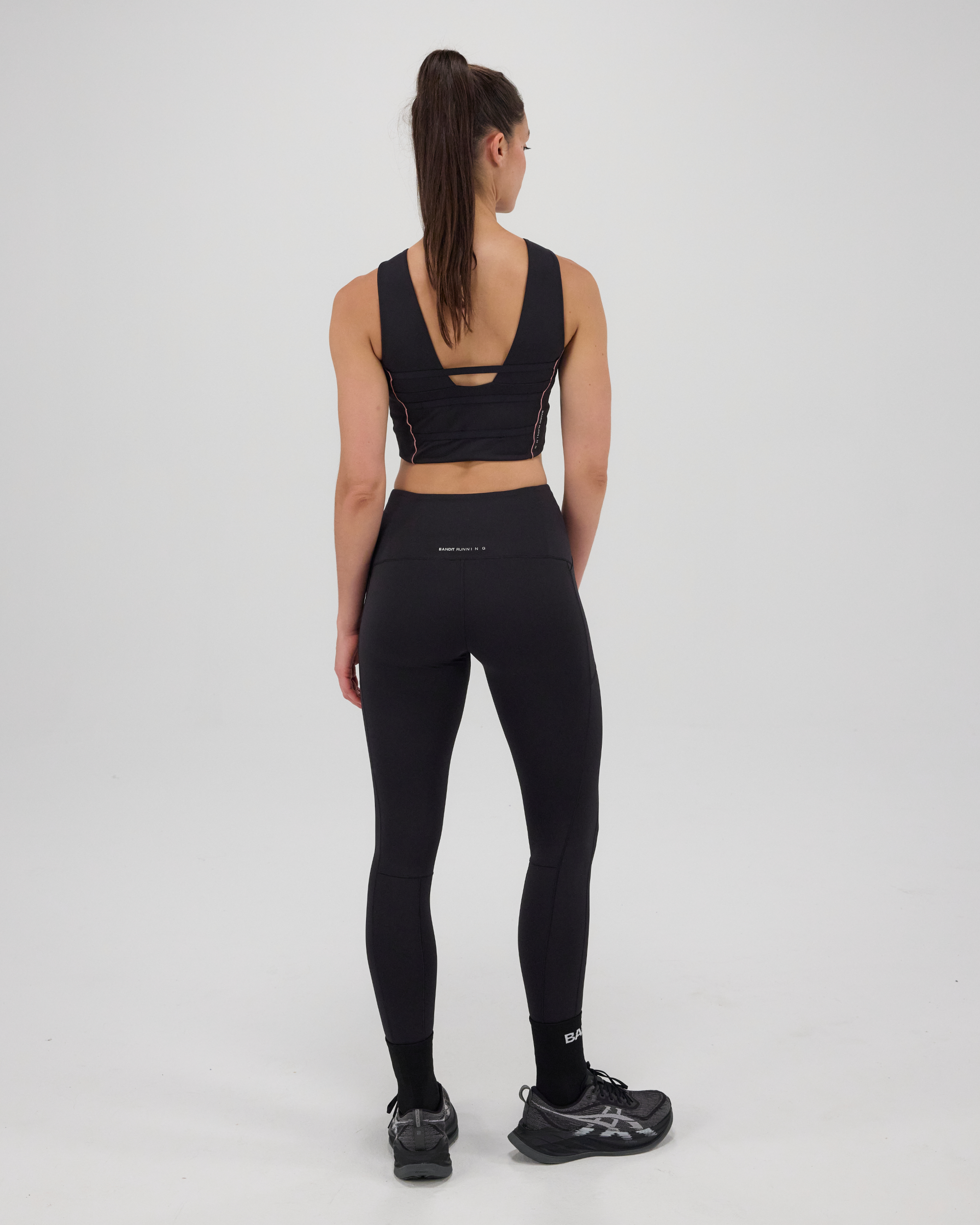Stamina™ Flatlock High Waist Leggings - Black