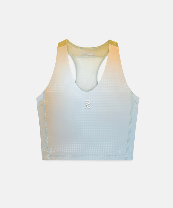 Women's Vanisher™ V-Neck Race Crop - Lagoon Multi