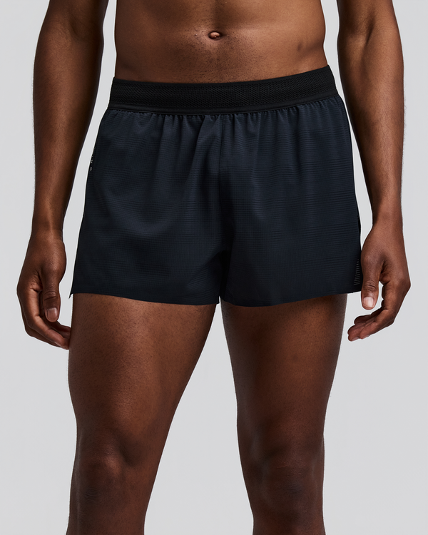 Men's CoolGrid™ 3" Split Short - Black